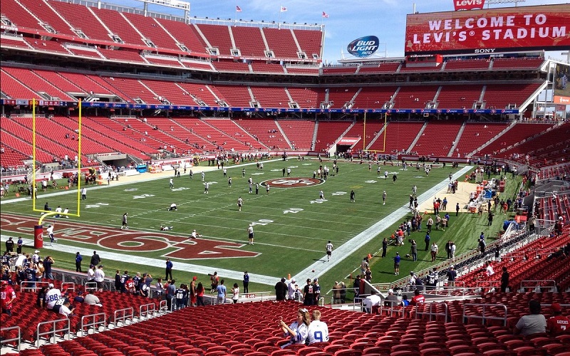Sân Levi’s Stadium => Sức chứa ~ 68.500 chỗ ngồi